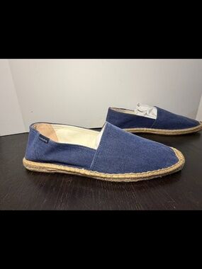 Soludos Dali Original Espadrille Flats Shoes Vintage Blue Mens EU 43/US 9-9.5